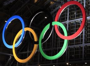 Olympic Rings at St Pancras Station