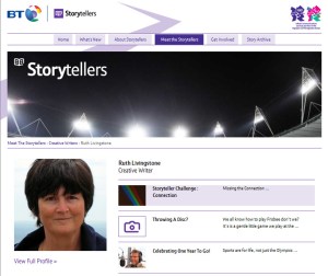Ruth Livingstone's page on BT Olympic Storyteller site