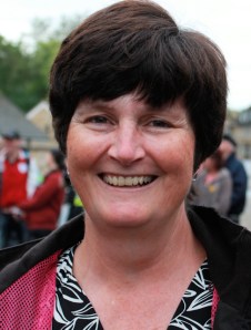 Stamford - Ruth waiting for the Olympic Torch