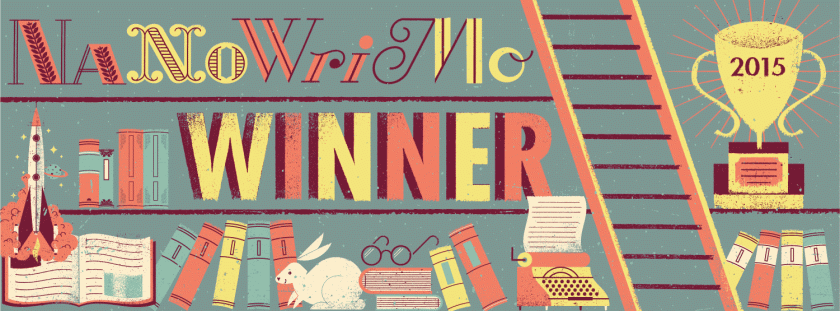 NaNoWriMo novel writing winners banner - Ruth Livingstone